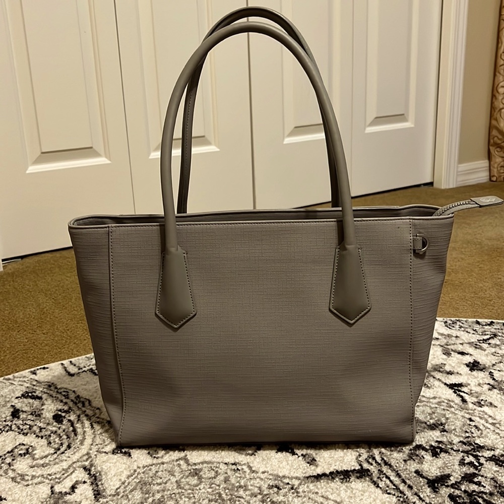 Dagne Dover Gray Shoulder Work Bag!
